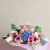 ramo_de_flores_con_hortensias_de_vivero ramo de flores rosadas y celestes , estilo pinterest