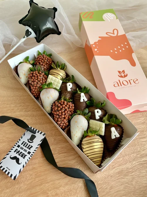 caja larga de fresas papa caja larga de fresas para papá