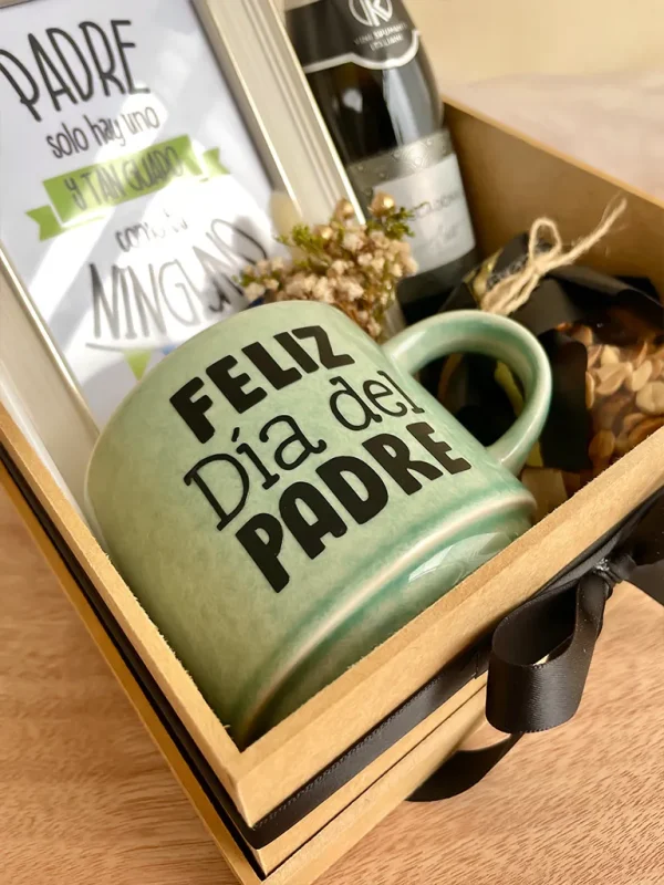 taza dia del padre en caja