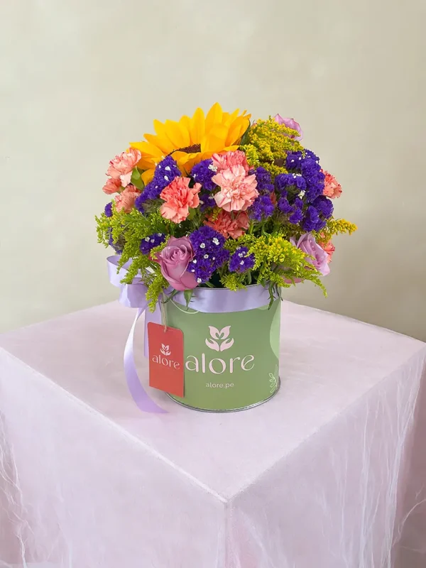 caja de flores silvestres