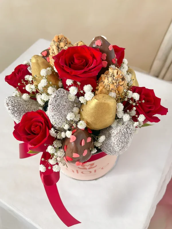 foto de fresas con chocolate fresas con chocolate en caja