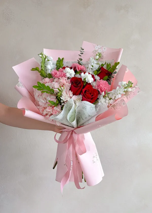 ramo estilo coreano por 14 de febrero