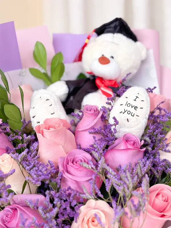 osito blanco graduado