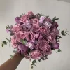 bouquet de novia con rosas lilas bouquet de novia con rosas lilas