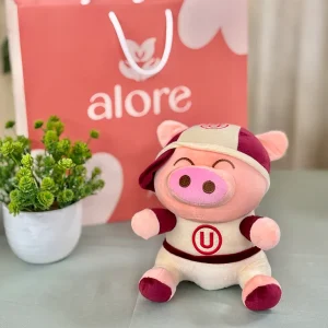 Peluche de chanchito con camiseta de Universitario de Deportes