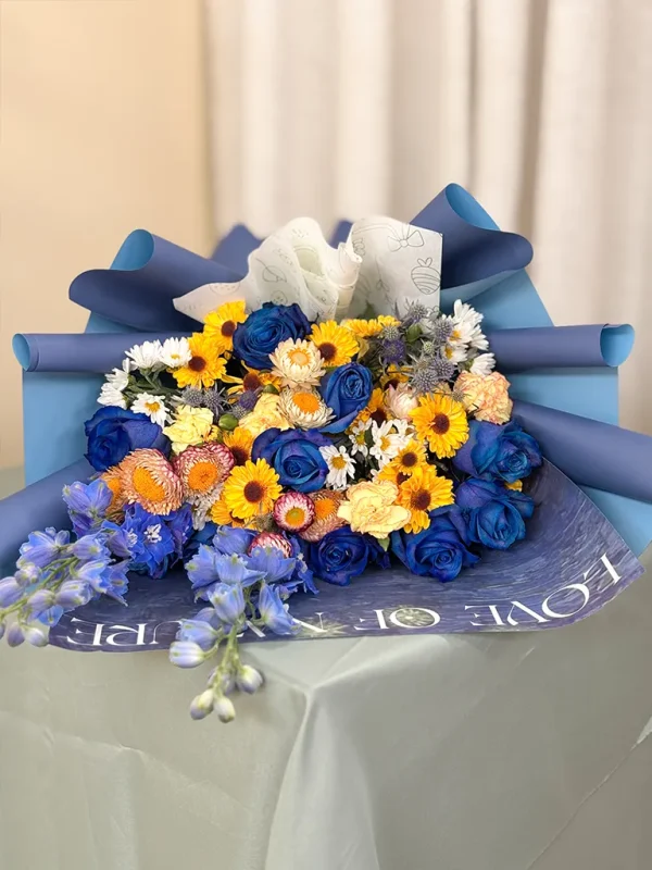 flores noche estrellada