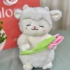 peluche de cordero con tulipan