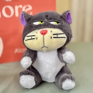 Peluche Gato Lucifer gris de Cenicienta con bolsa de regalo Alore