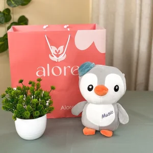 Peluche de pingüino con bolsa de regalo Alore