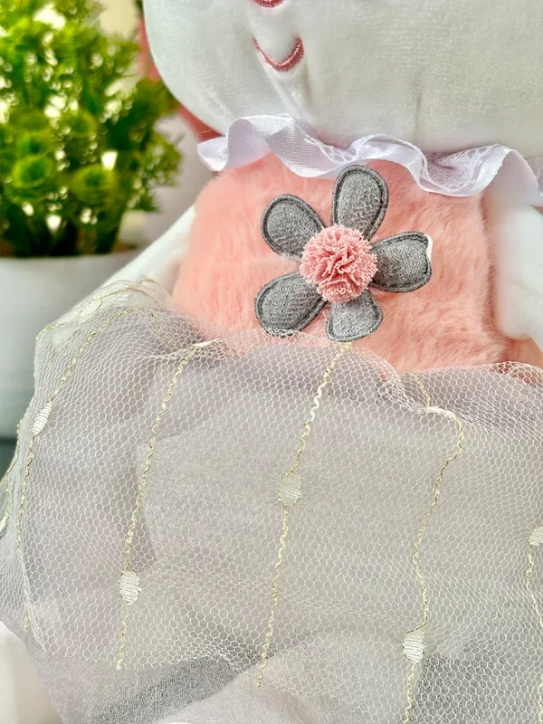 vestido de conejita en peluche