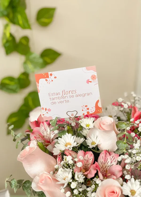 estas flores tambien se alegran de verte