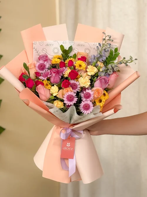 ramo de flores coloridas ramo de flores coloridas