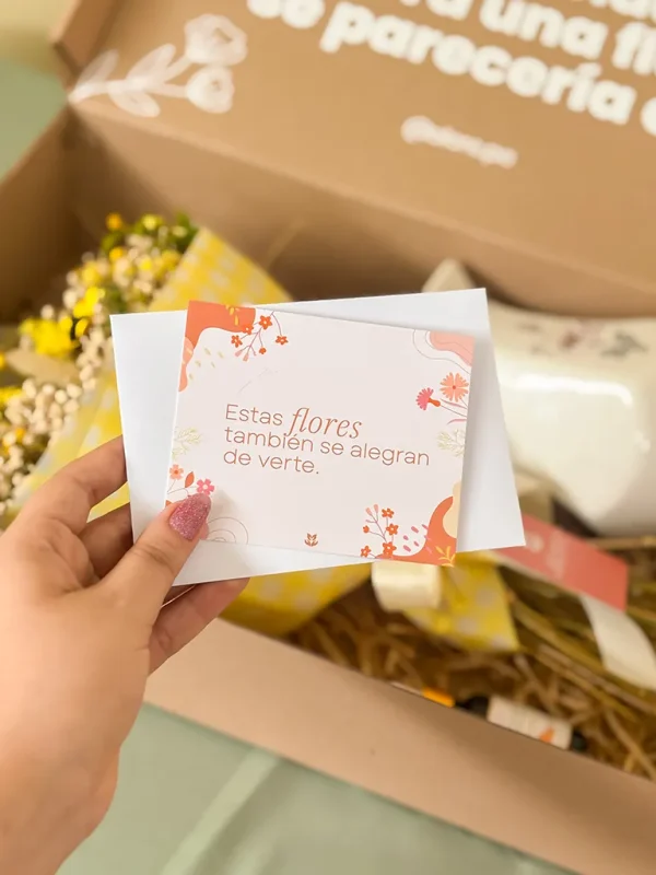 sobre dedicatoria y tarjeta de cuidados sobre dedicatoria y tarjeta de cuidados