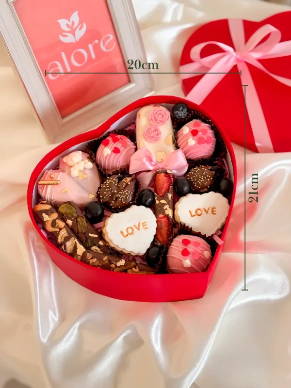 caja corazon medidas