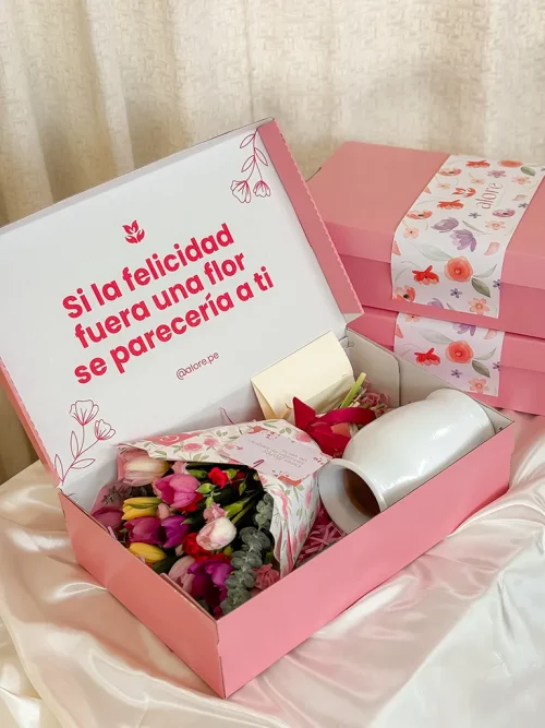 flower box tulips san valentin