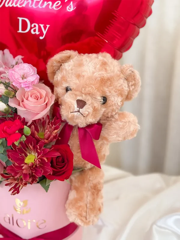 osito teddy en caja de flores osito teddy en caja de flores