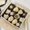 caja de fresas cat lover