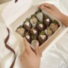 caja de fresas con chocolate por el dia del padre