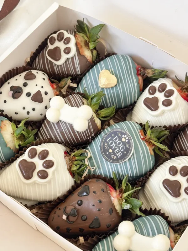 chocofresas para el papa perruno