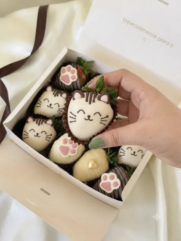 fresas cat lover