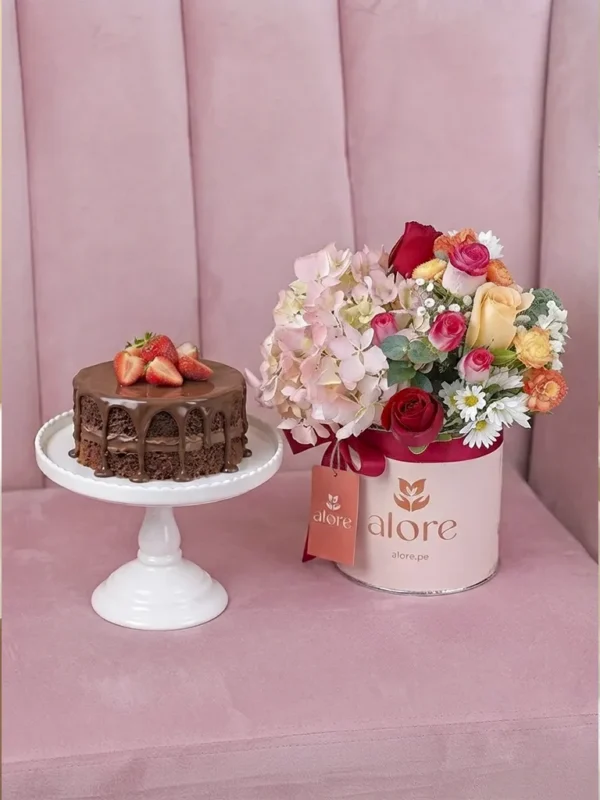 box ruby con torta de chocolate box ruby con torta de chocolate