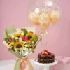 ramo alice con torta y globo happy birthday ramo alice con torta y globo happy birthday